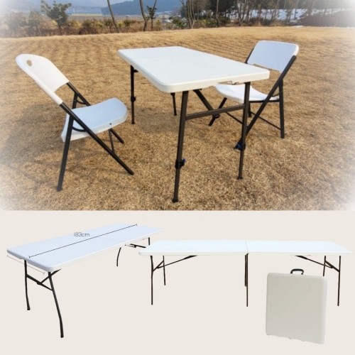 [캠프밸리] 브로몰딩테이블 접이식 대형 캠핑테이블 1830 (높이조절 불가)