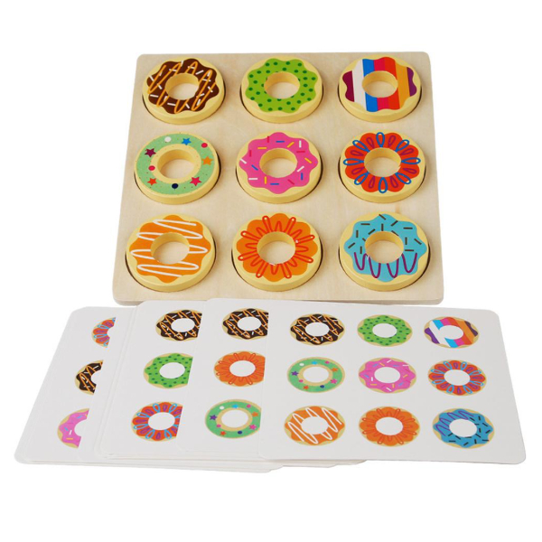 [실버플레이] 도넛 모양 맞추기 / 효도선물 시니어퍼즐 인지훈련 치매 보드게임