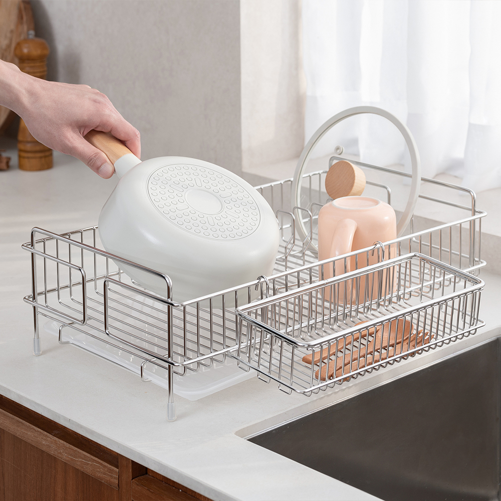 [스파이더락] 컴팩트 스텐 304 식기건조대 1단