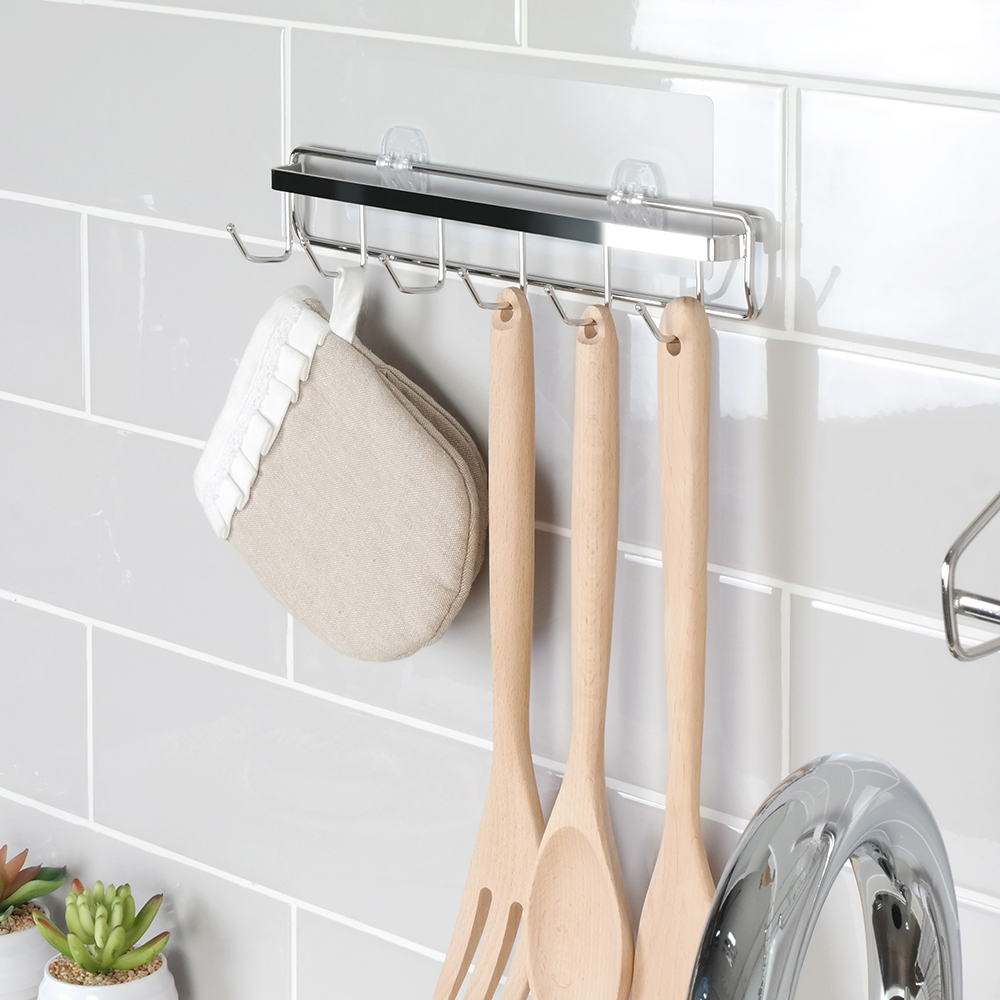 [스파이더락] 스마트접착 조리도구걸이 6구