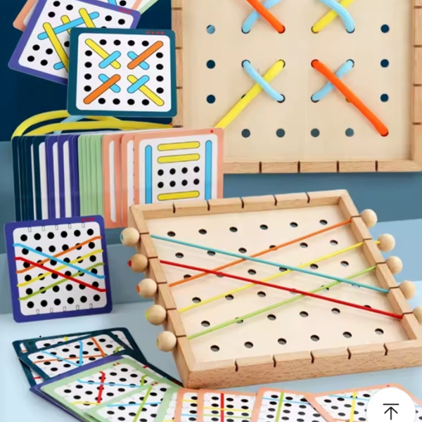 [실버플레이] 실놀이&실꿰기 / 소근육운동 인지훈련 치매 보드게임