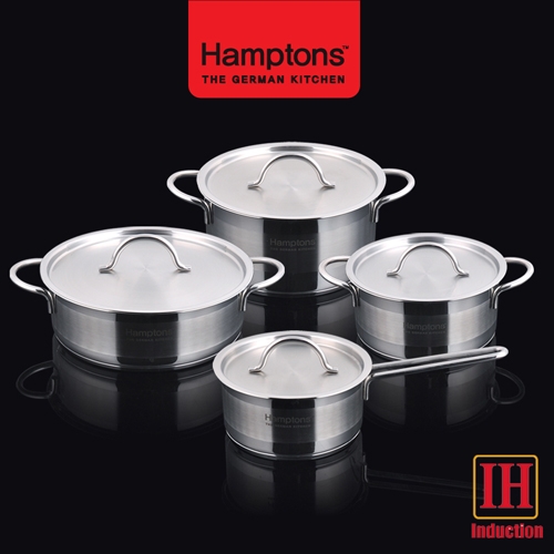 [Hamptons] 독일햄튼 소노(SOGNO)인덕션 4종냄비세트(8P)_16편수+18양수+20양수+22전골 (HTS-16S18P20P22C)