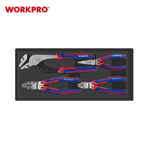 워크프로 고급플라이어세트 4pc 칼라케이스 WP209095