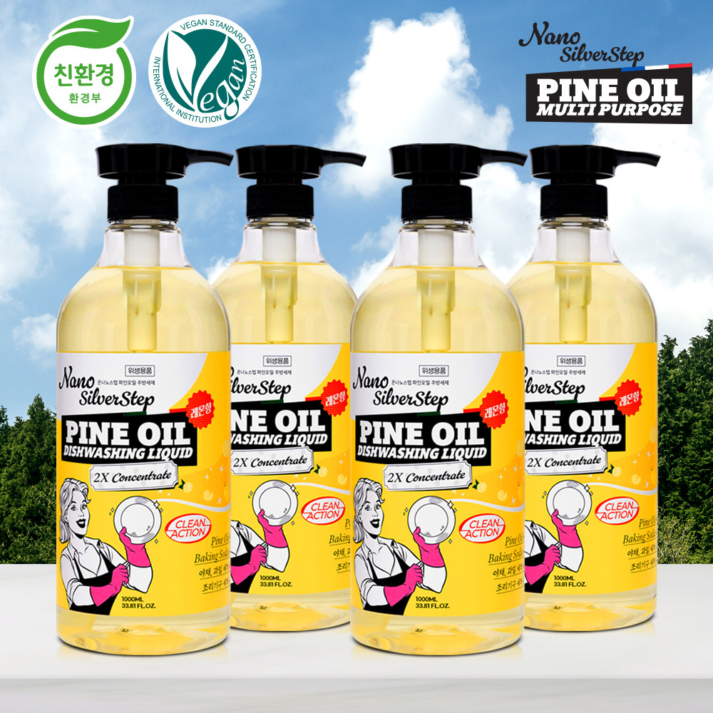 [은나노스텝] 파인오일 주방세제 1000mlx4개