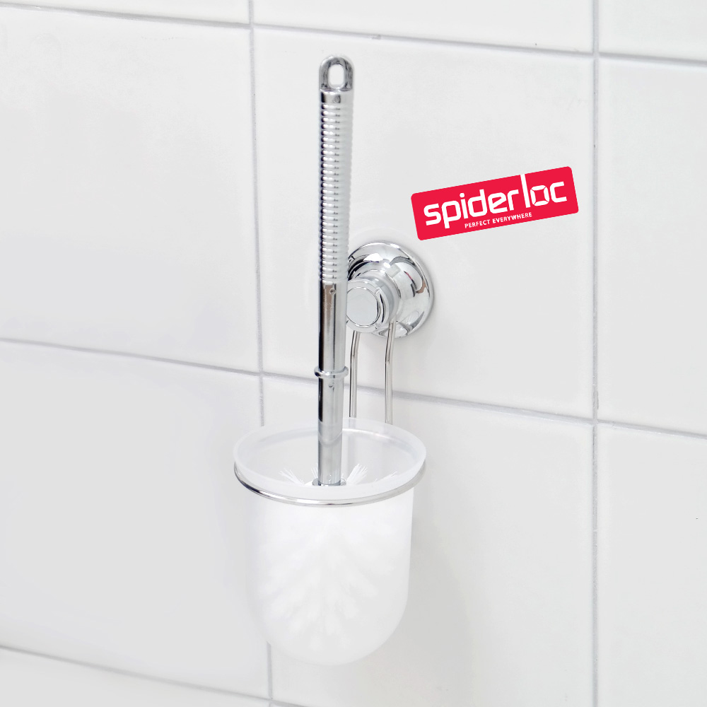 [스파이더락] 흡착식 와이어변기솔세트 화이트