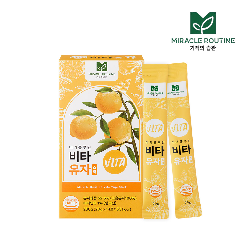 [미라클루틴] 비타 유자 스틱 280g (20g x 14포)