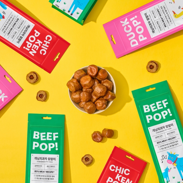 [개님의상점] 강아지 간식과자 팝팝이(치킨/오리/소) 강아지 고단백 저지방 고기과자(3개묶음할인)