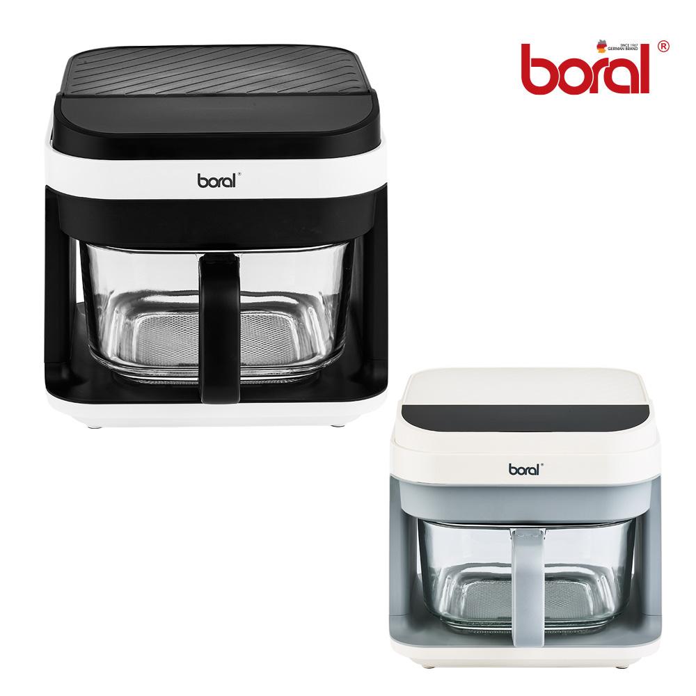 [보랄] 글라스 5.5L 에어프라이어 BR-AF539G /색상선택:그레이,블랙