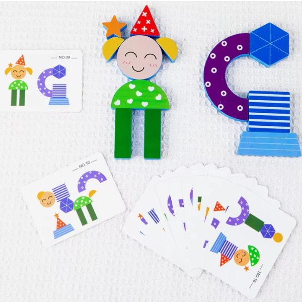 [실버플레이] 도형&그림자 모양맞추기 / 효도퍼즐 인지훈련 치매 보드게임