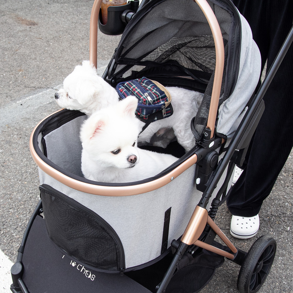 [마더스] 디럭스형 강아지 유모차(원터치)