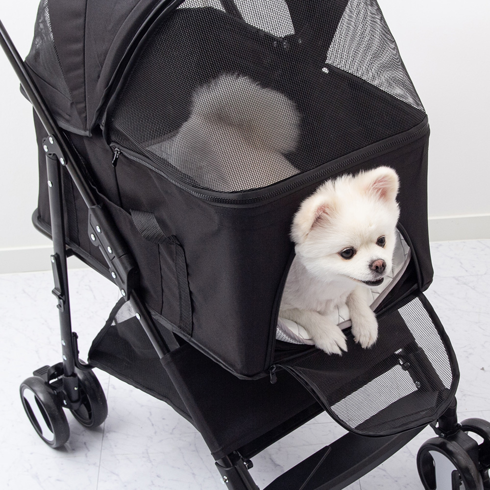 [마더스] 절충형 강아지 유모차(원터치)