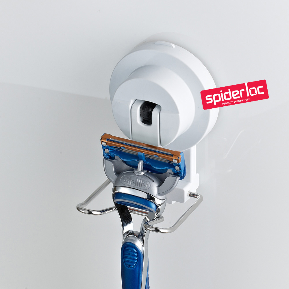 [스파이더락] 흡착식 원터치 컴팩트 면도기걸이