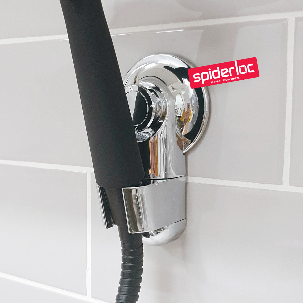 [스파이더락] 흡착식 샤워기행거 실버