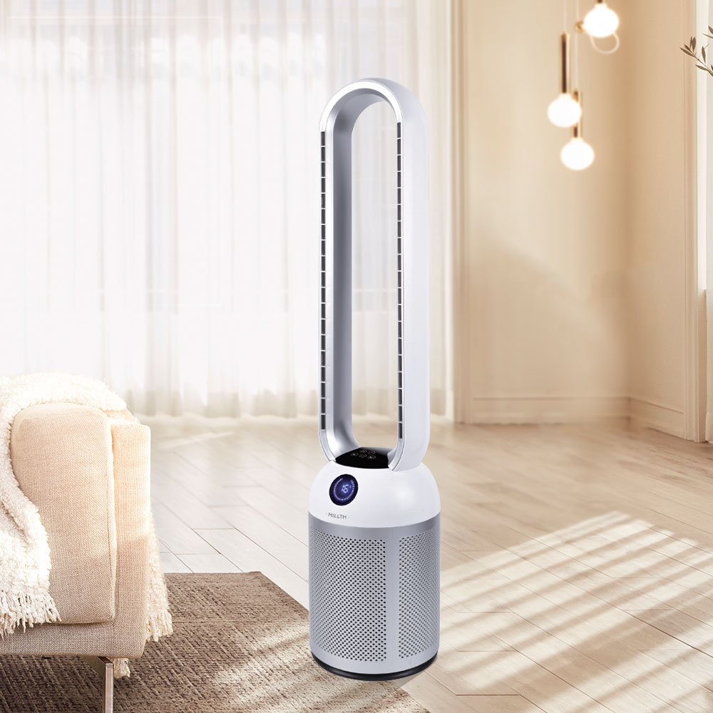 [MILLTH] BLDC 날개없는 세이프타워 24단 리모컨 선풍기 MTH-WIFA2024WH