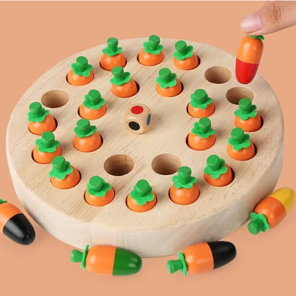 [실버플레이] 당근 메모리 체스게임 / 기억력 인지훈련 치매 보드게임