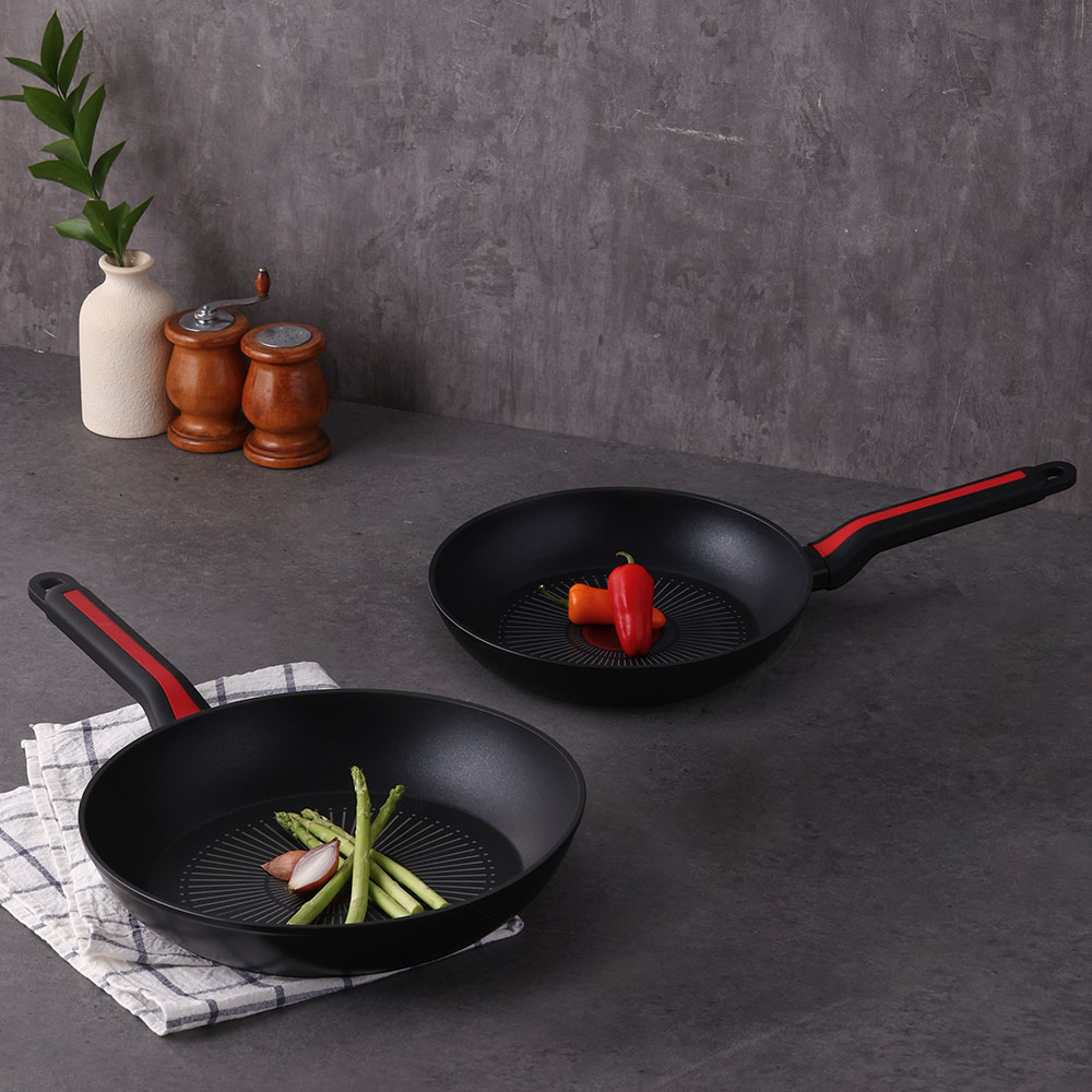 [쿠안] 레이디블랙 센서 2종 세트(24cm프라이팬+28cm프라이팬)