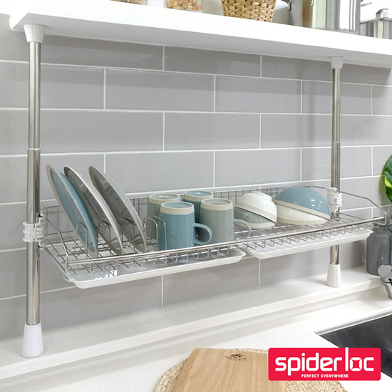 [스파이더락] 기둥식 씽크선반 1단800
