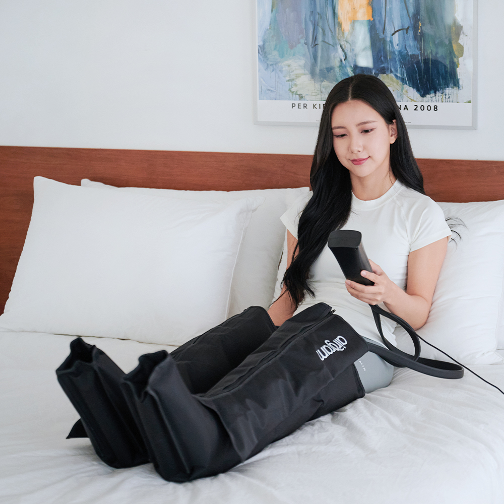 [에어그램] 공기압 다리마사지기 4구 리모컨일체형