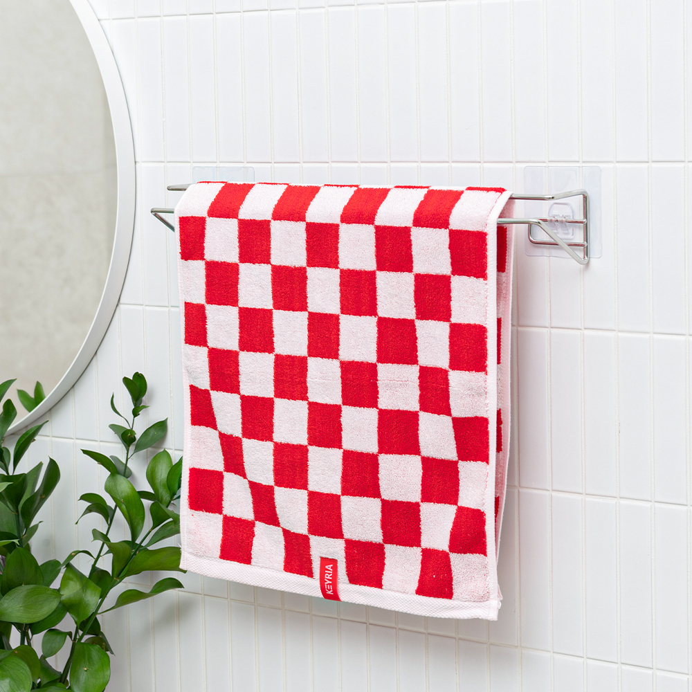 [스파이더락] 무타공 심플 접착식 에어플로우 욕실 수건걸이