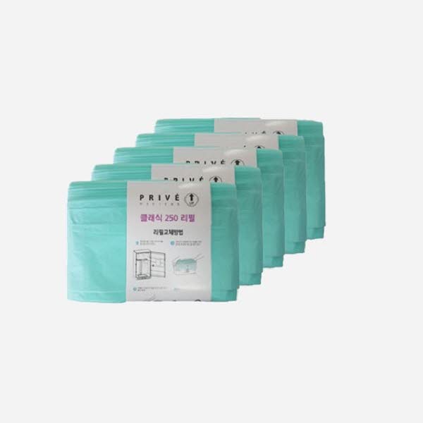 매직롤 (3겹 매직캔 정품리필) CLASSIC 250R5B (5개입) / 프리베21L용,M250용