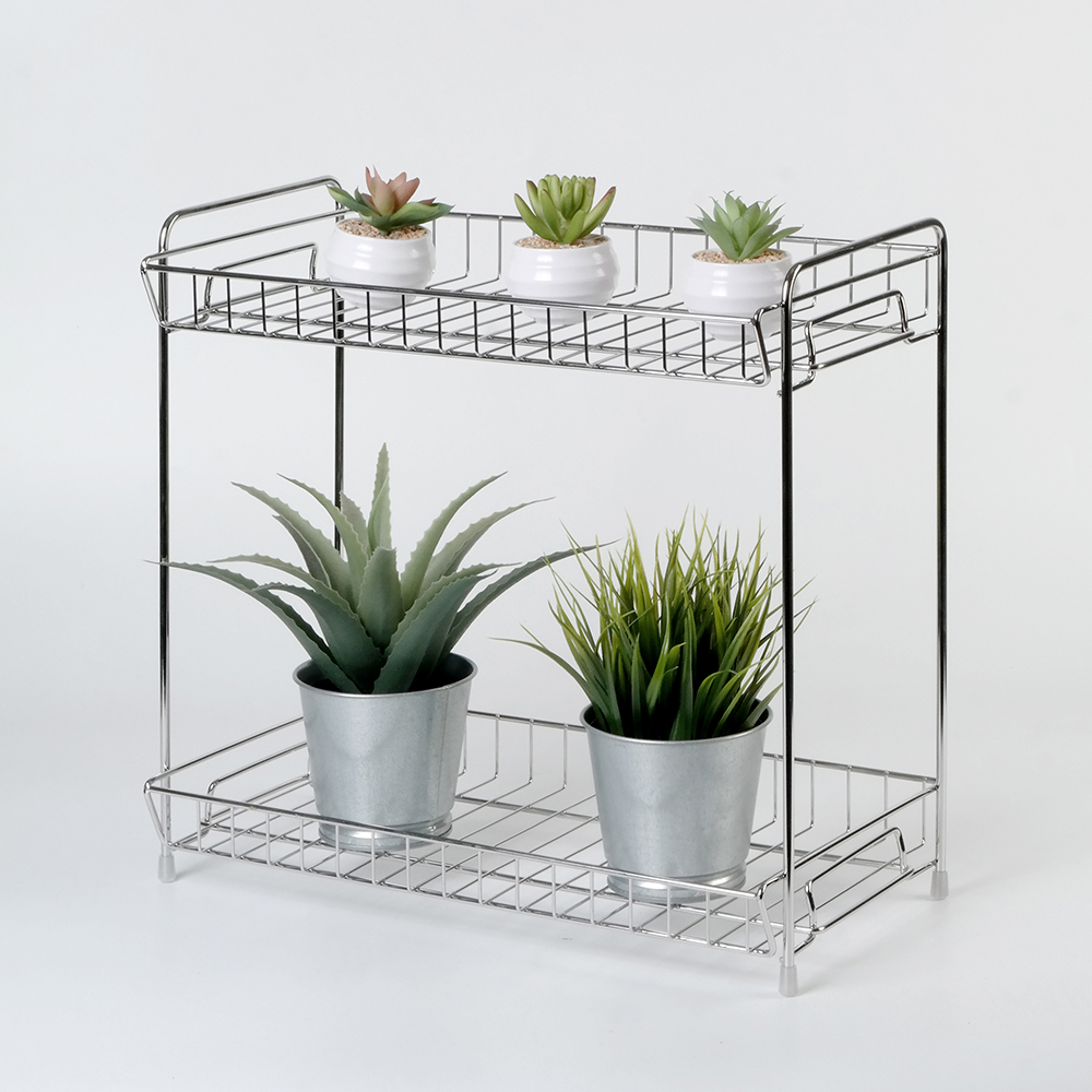 [스파이더락] 스탠드 욕실 다용도 스테인리스 사각 선반 2단