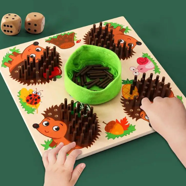 [실버플레이] 고슴도치 옷입히기 수놀이 / 인지훈련 치매 보드게임