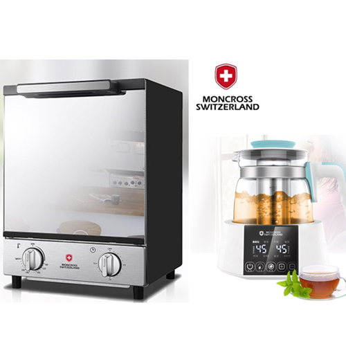 스위스 몽크로스 Classic 세로미러오븐기 12L + 티메이커1.0L
