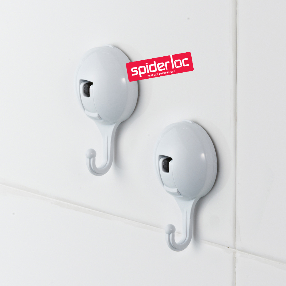 [스파이더락] 흡착식 원터치 컴팩트 훅 다용도걸이 2p