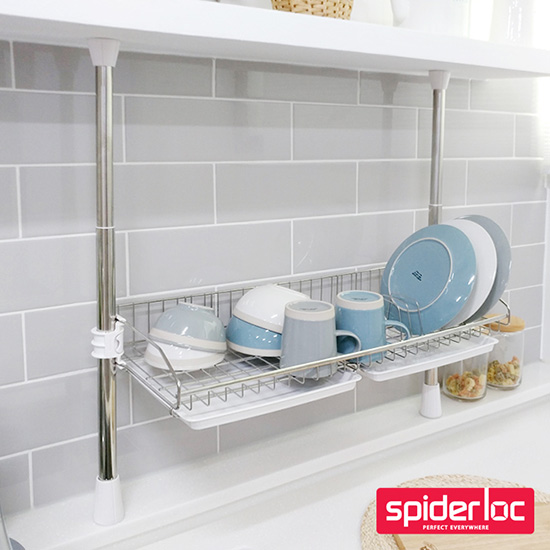 [스파이더락] 기둥식 씽크선반 1단600
