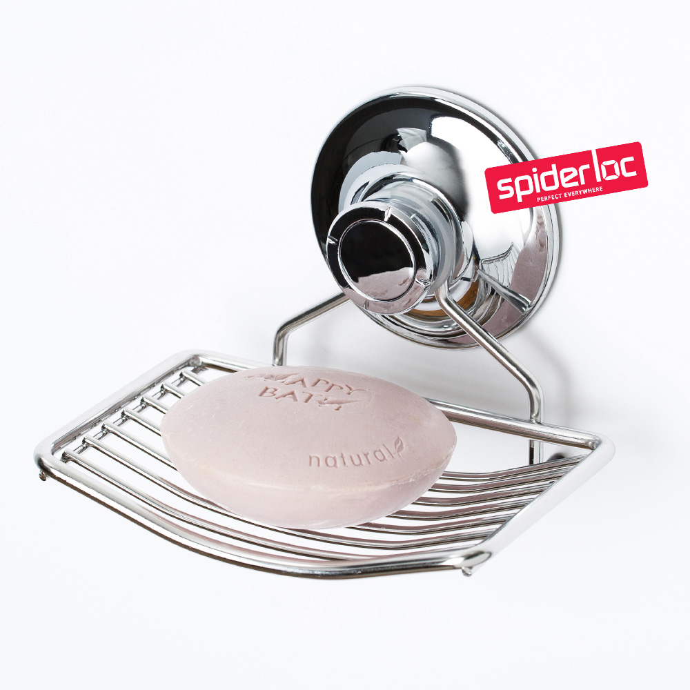 [스파이더락] 흡착식 와이어 비누대