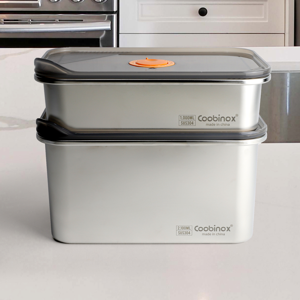 [쿠비녹스] 핑거락 스텐팩 2호-4 CO-50-82 /(1,000ml+2,100ml)