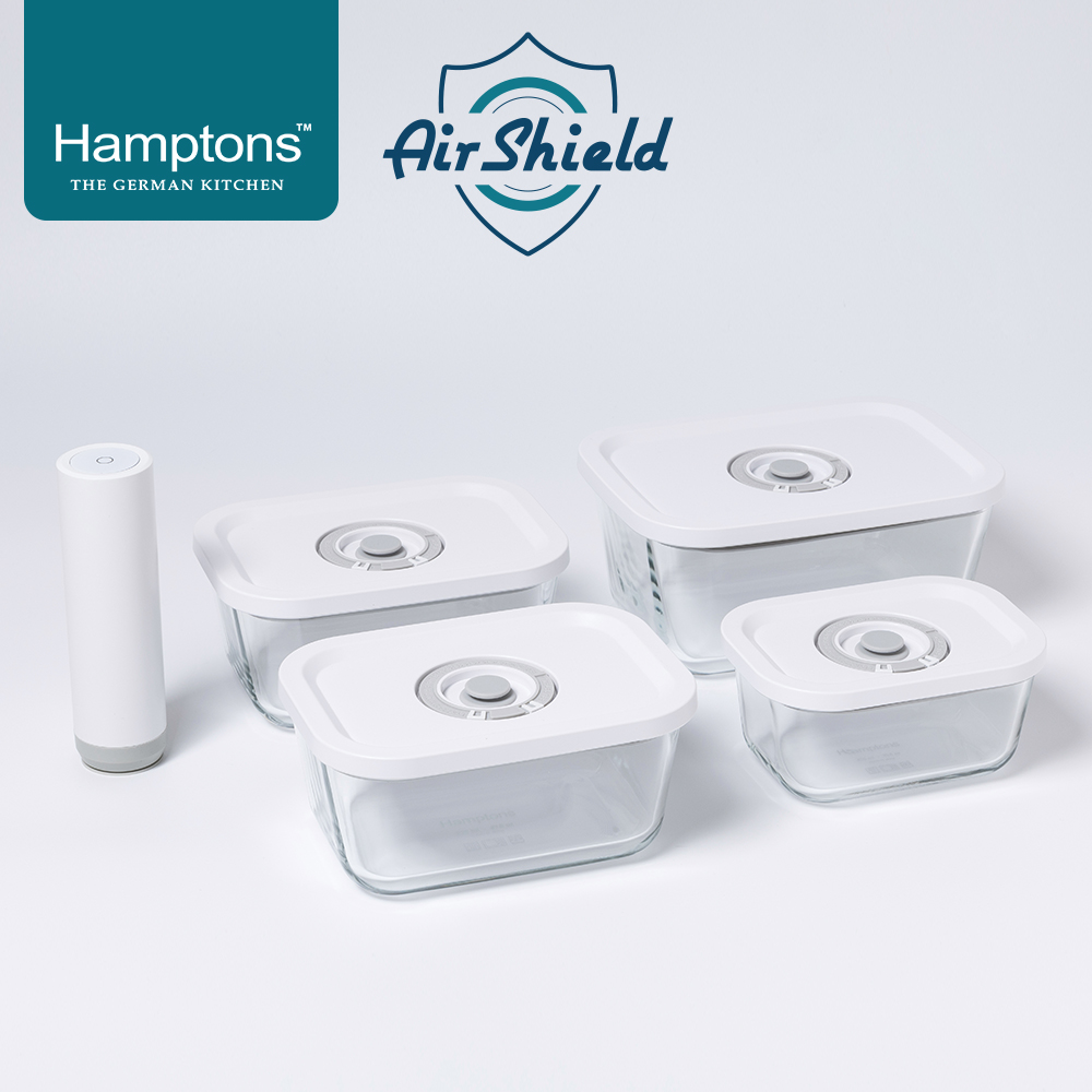 [Hamptons] 햄튼 에어실드 원터치 진공 밀폐용기세트(9P)-A