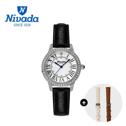 [니바다] 체인저블 여성 가죽손목워치 3014 (가죽밴드 추가 증정)