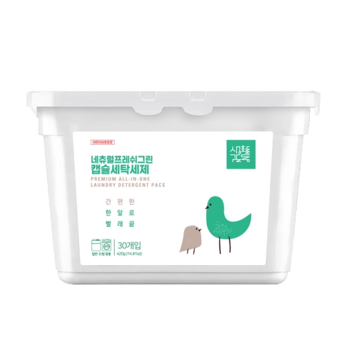 [생활감동] 네츄럴프레쉬 캡슐세탁세제 14g (30개입)