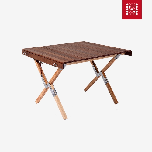 노마드 시그니처 우드 롤 테이블60 접이식 휴대용 캠핑 용품 NEW-0266