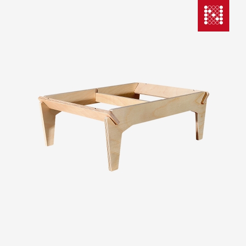 노마드 폴딩박스 우드 스탠드 아이보리 감성 보관 정리 휴대용 캠핑 용품 NEW-0284