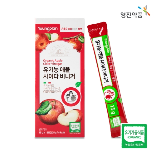 [영진약품] 유기농 사과식초 애사비 애플사이다비니거 15g x 15포