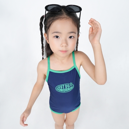 알앤엘 투모로우 모먼트 V백 여아 수영복 4(M)~12(JM)까지 (네이비)