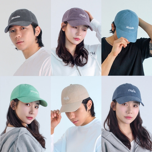 [니바다] 피그먼트 워싱 코튼 남여공용 볼캡 NVD7001(색상 6종 택1)