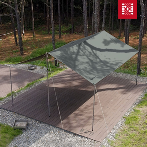 노마드 파미르 렉타타프 500 딥그린 블랙코팅 그늘막 어닝 천막 실타프 캠핑용품 N-8438
