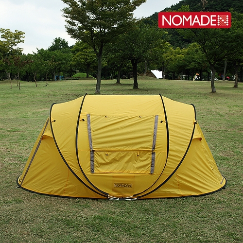 노마드 원터치 팝업 텐트디럭스(2XL) 옐로우 차박 휴대용 캠핑 용품 N-7889