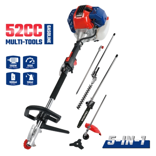 [워크프로] 엔진멀티예초기 5IN1 기능 - 예초기/톱/트리머 52cc WP424008