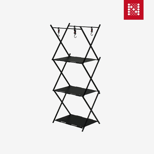 노마드 옵티모 쉘프 폴드3 블랙 접이식 정리함 수납함 캠핑 용품 N-8315