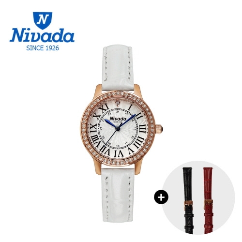 [니바다] 체인저블 여성 가죽손목워치 3015 (가죽밴드 추가 증정)