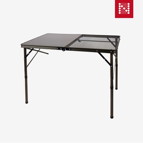 노마드 아이언매쉬하프테이블 접이식 휴대용 캠핑 용품 N-7516