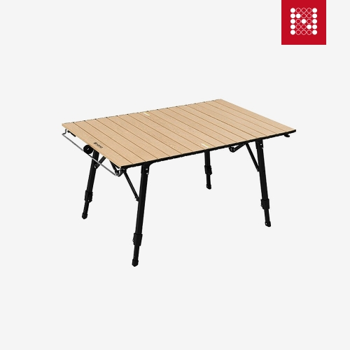 노마드 투엑스 롤업테이블 120 우드그레인 높이조절 휴대용 접이식 캠핑 용품 N-8400