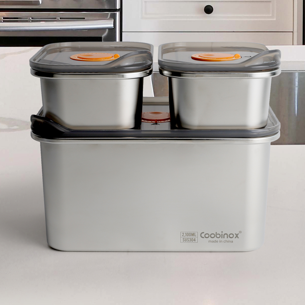 [쿠비녹스] 핑거락 스텐팩 3호-3 CO-50-85 /(420ml X2ea+2,100ml)