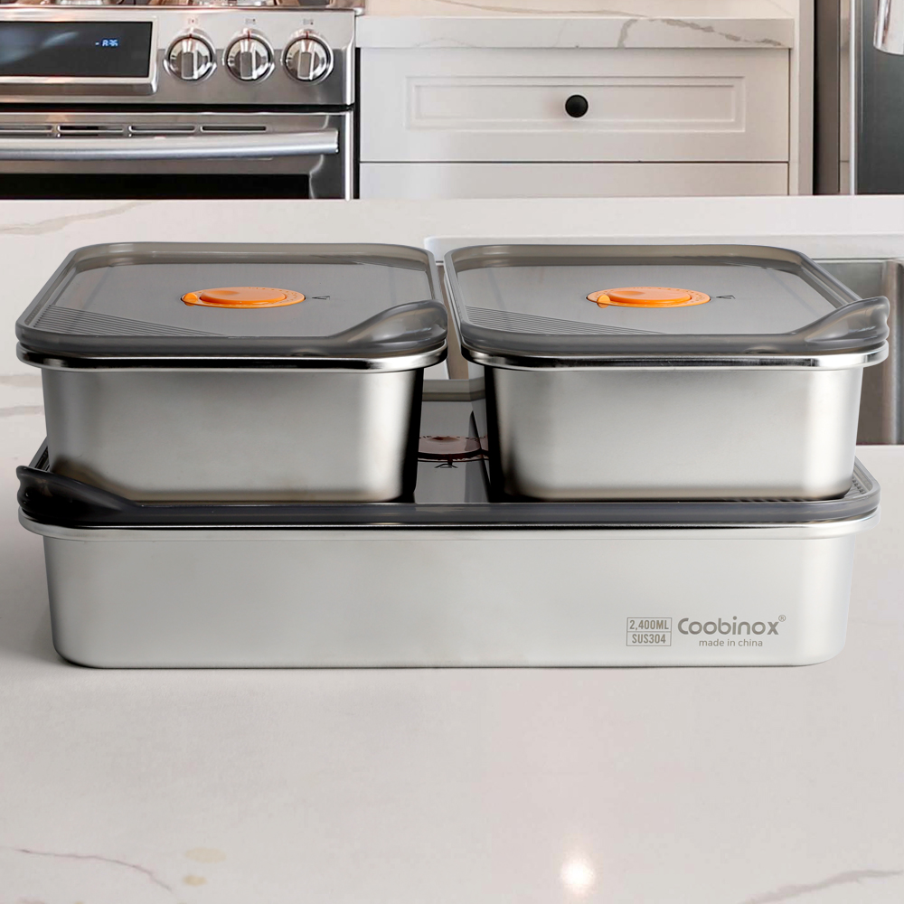 [쿠비녹스] 핑거락 스텐팩 3호-6 CO-50-88 /(1,000ml X2ea+2,400ml)