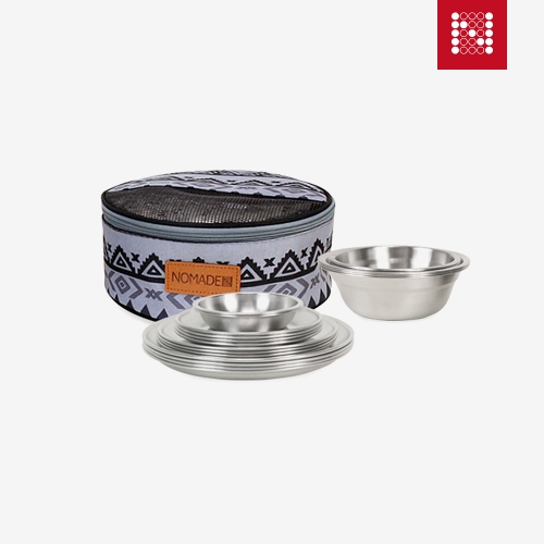 노마드 하이랭크 304 식기22P 세트 코펠 스텐 휴대용 캠핑 용품 N-7553