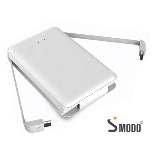 [에스모도] 듀얼케이블 일체형 10,000mAh 보조배터리 CL-889